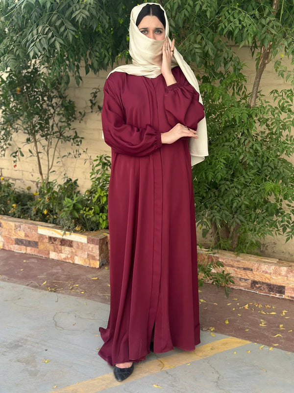 *Basic front open abaya