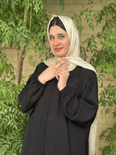 Hina Front Open Abaya (Black) - 04 - Hijab by Dania