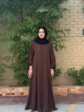 Hina Front Open Abaya (Choclate Brown) 07 - Hijab by Dania