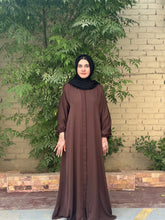 Hina Front Open Abaya (Choclate Brown) 07 - Hijab by Dania
