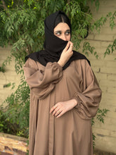 Hina Front Open Abaya (Desert Brown) - 03 - Hijab by Dania