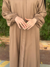 Hina Front Open Abaya (Desert Brown) - 03 - Hijab by Dania