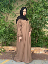 Hina Front Open Abaya (Desert Brown) - 03 - Hijab by Dania