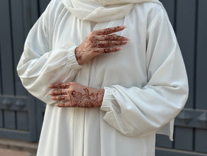 Ivory Comfort Pilgrim Abaya - 06 - Hijab by Dania