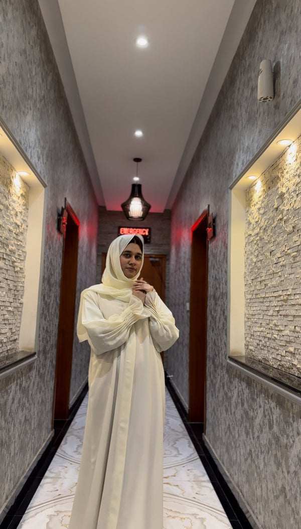 Ivory Grace Abaya - 71 - Hijab by Dania