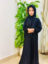 Kids Basic Abaya with elastic sleeve sku - 193 - Hijab by Dania