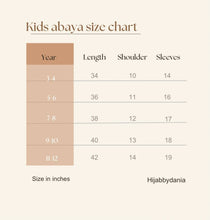 Kids Basic Abaya with elastic sleeve sku - 193 - Hijab by Dania