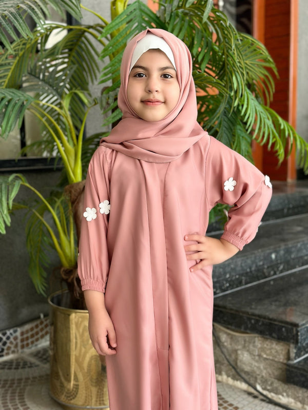 Kids Floral Abaya - 192 - Hijab by Dania