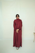 Maroon Button - Down Abaya - 98 - Hijab by Dania