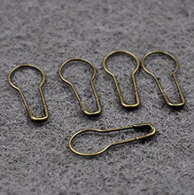 Metal Thick Gourd Safety Pins - Steel Wire Pins Clothing Tag Pins Trimming Fastening Safety Locking Clip Buttons DIY Craft Sewing Home Accessories (Bronze) - Hijab by Dania