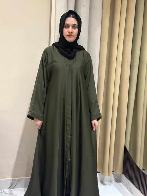 MOSS Green Basic Abaya - 179 - Hijab by Dania