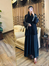 Noir Bloom – Embroidered Elegance Abaya - 215 - Hijab by Dania