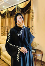 Noir Bloom – Embroidered Elegance Abaya - 215 - Hijab by Dania