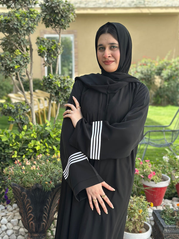Nooré Piped Abaya - 43 - Hijab by Dania