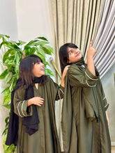 Olive Bloom – Kids Abaya sku - 189 - Hijab by Dania