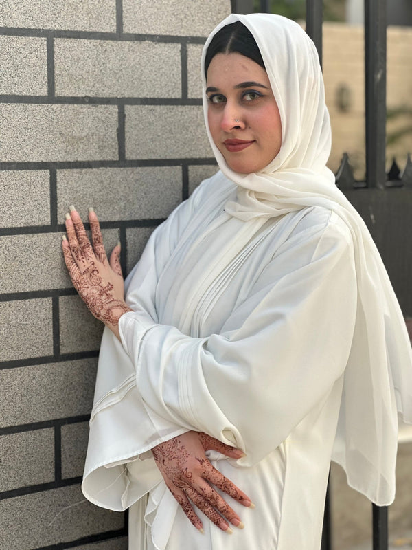 Pearl Poise Plated Abaya - 100 - Hijab by Dania