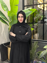 Regal Noir Brown Abaya – 3 Button Sophistication 88,89,90 - Hijab by Dania