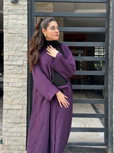 Royal Plum Embroidered Abaya.59 - Hijab by Dania
