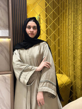 Silk Plated Sleeves Abaya - 181 - Hijab by Dania