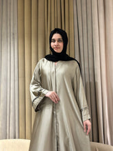 Silk Plated Sleeves Abaya - 181 - Hijab by Dania