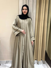 Silk Plated Sleeves Abaya - 181 - Hijab by Dania