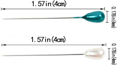 Teardrop Pearl Head Sewing Pins Straight Pins Head pins,1.5 inch - Hijab by Dania