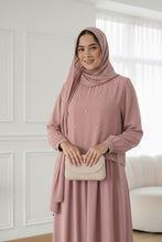 Safa Layered Abaya-dusty pink