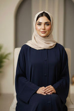 Classic button-front abaya