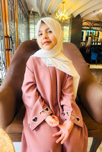 Rose charm kids abaya