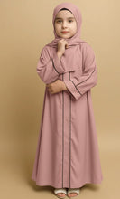 kids basic piping abaya
