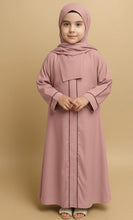kids basic piping abaya