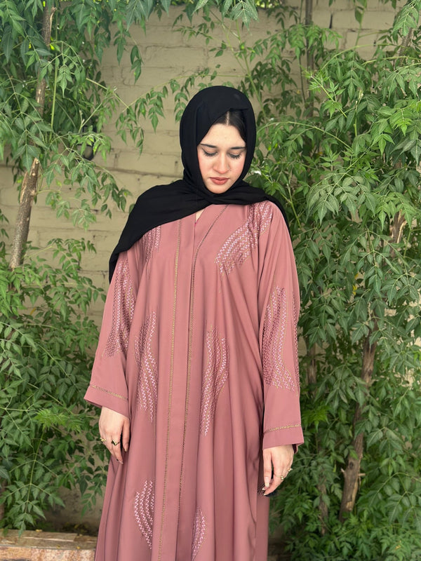 Zehra Embellished Abaya - 77 - Hijab by Dania